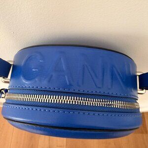 Never-used Ganni Electric Blue Circle Purse